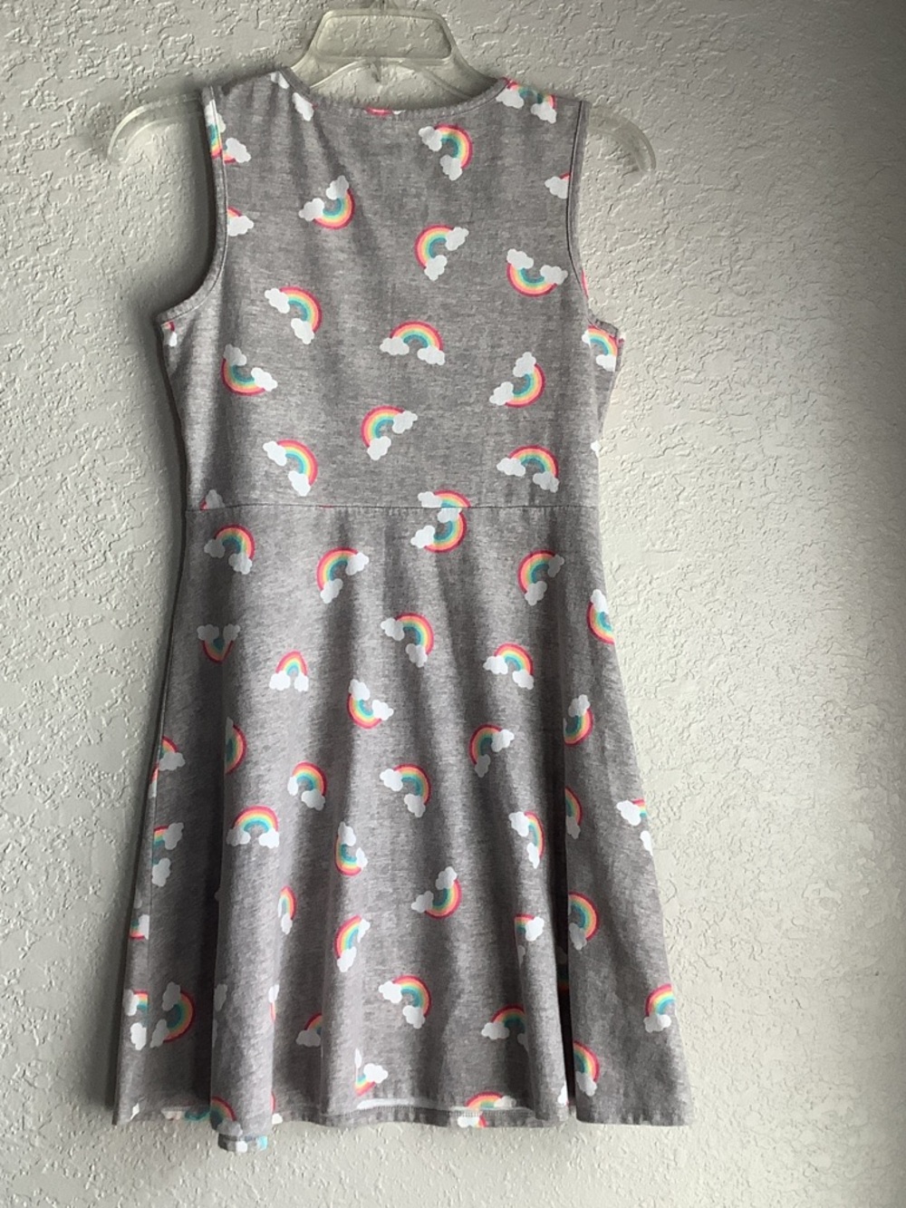 wonder nation Gray Rainbow Print Tank Dress for Kids - Picture 4 of 4
